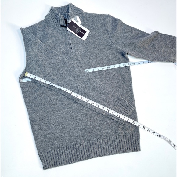 NEW! BLACK BROWN 1826 100% lambswool dark grey sweater - Picture 4 of 7